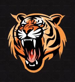 Brüllender Tiger